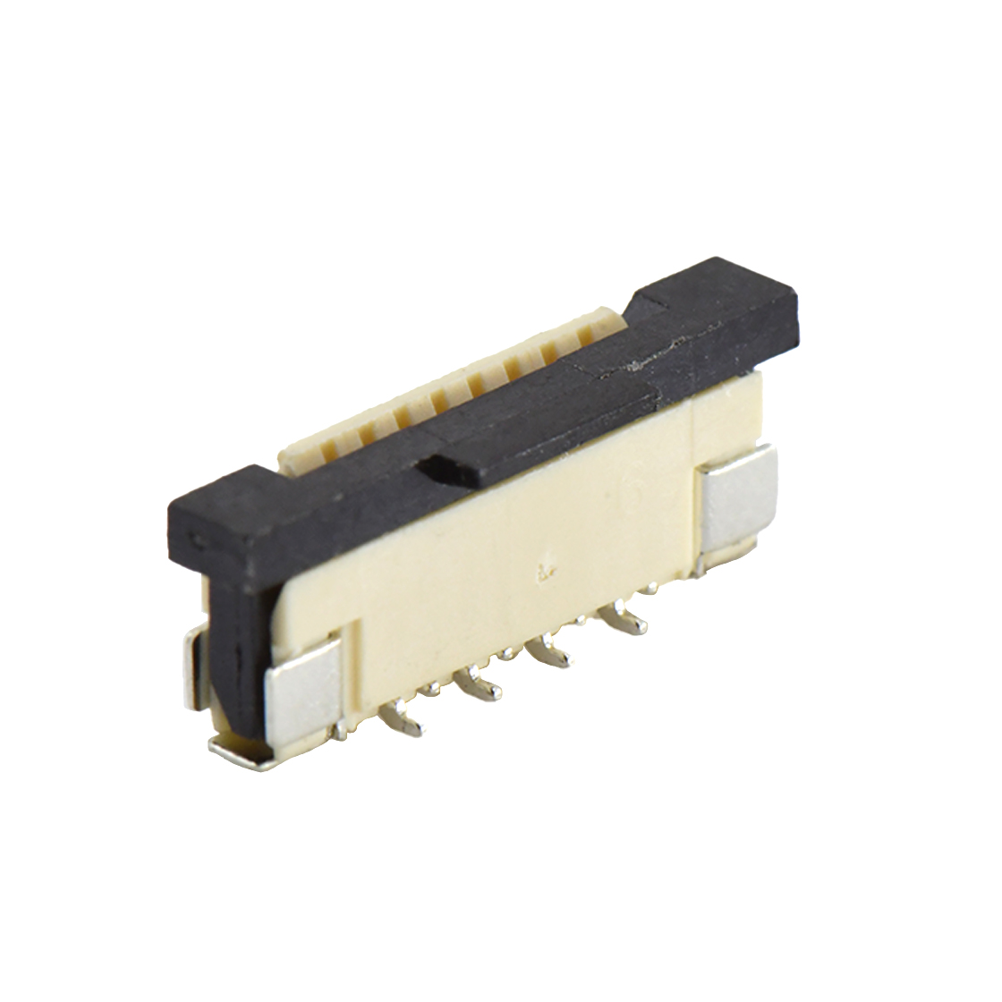 FPC 1.0Pitch-H5.5立贴抽屉式 正脚位 8pin 本色 镀亮锡